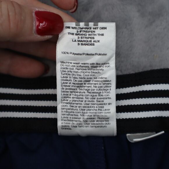 Adidas Shorts Mens L Blue Elastic Waist Basketball Sports Active Pull On Bottoms - Picture 7 of 12